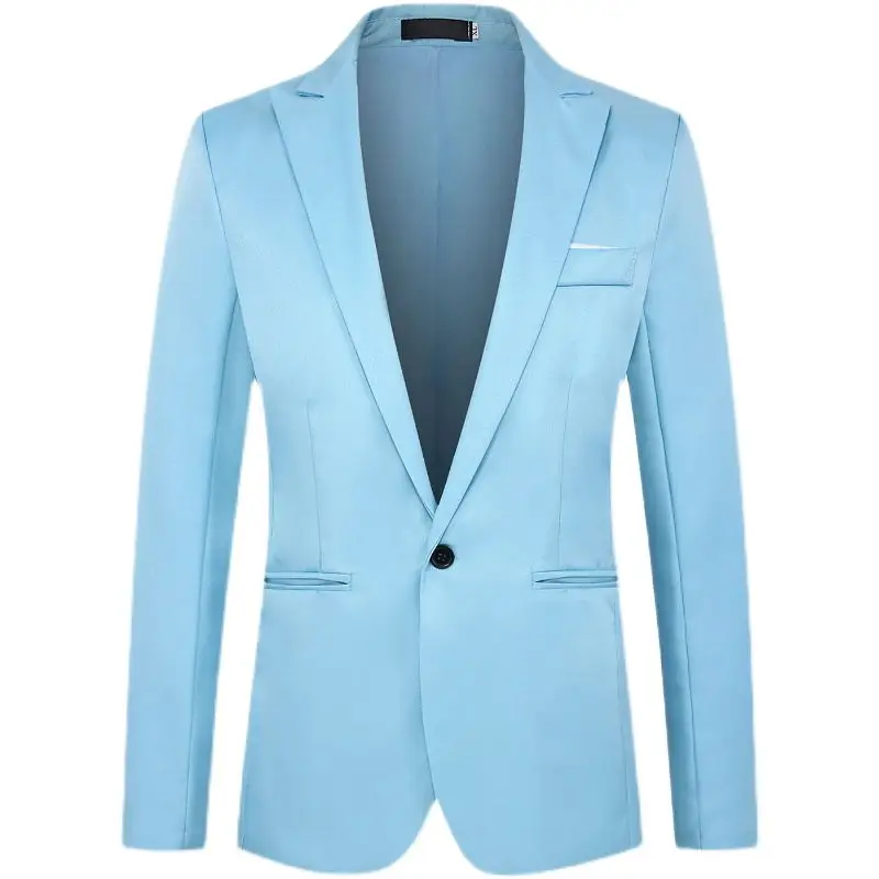 Boutique 5XL Men's Suit Fashion Elegant Gentleman Solid Color Slim Fit Dress Casual Business Italian Style Wedding Formal Blazer