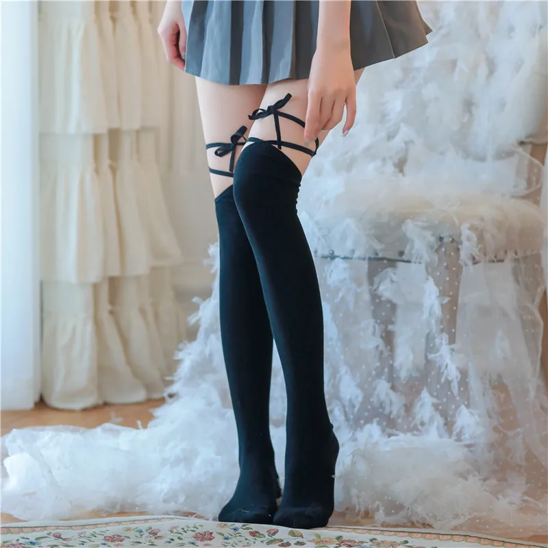 

Sexy Fasion Over Knee Stocking Black Lolita Long Thigh High Party Nightclub Bundled Socks Sexual Lingerie Anime Student Socks