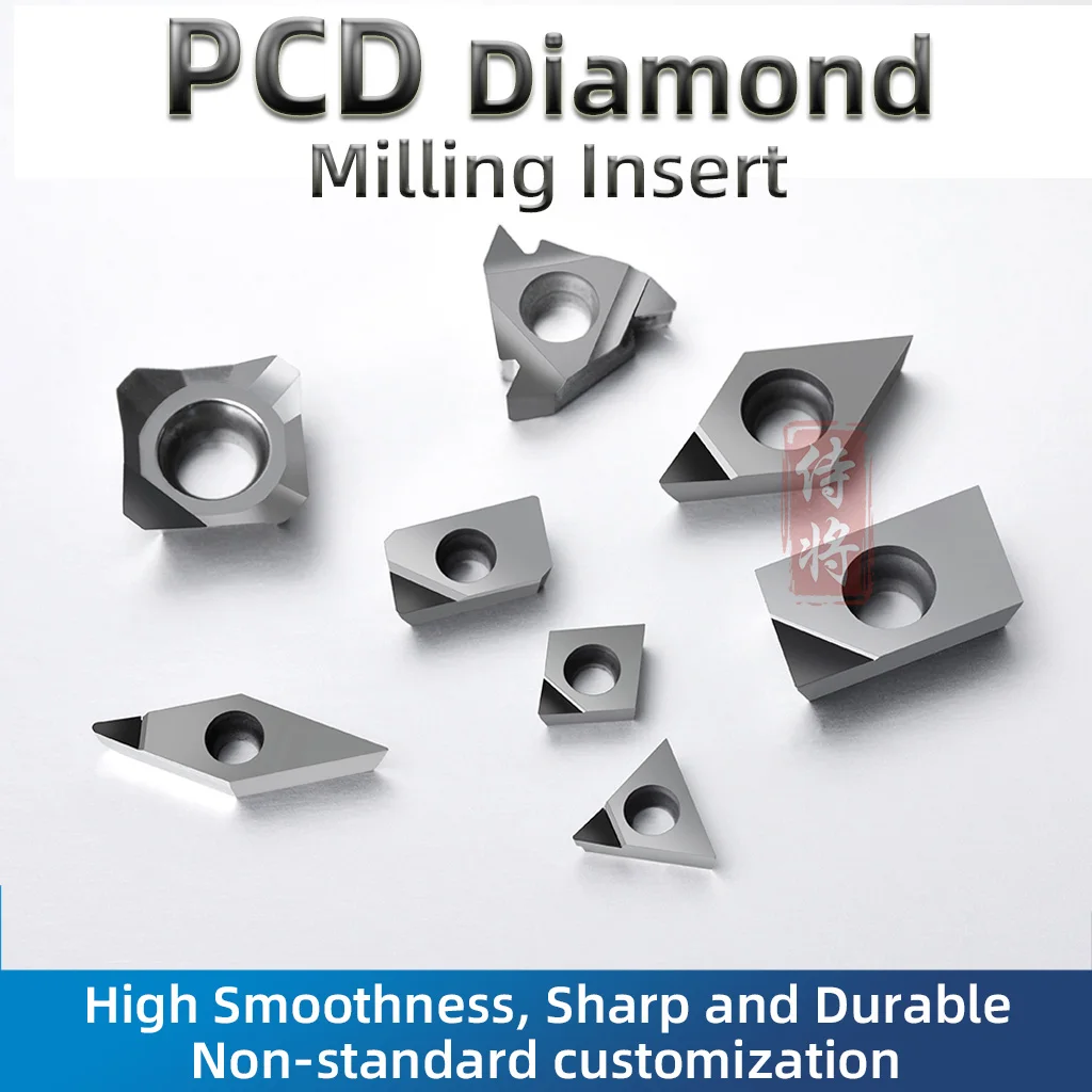 

PCD алмазная вставка CNC обрабатывающий станок VCGT APKT SEHT CCGT DCGT TCGT для резки меди алюминия WNMG TNMG токарный инструмент