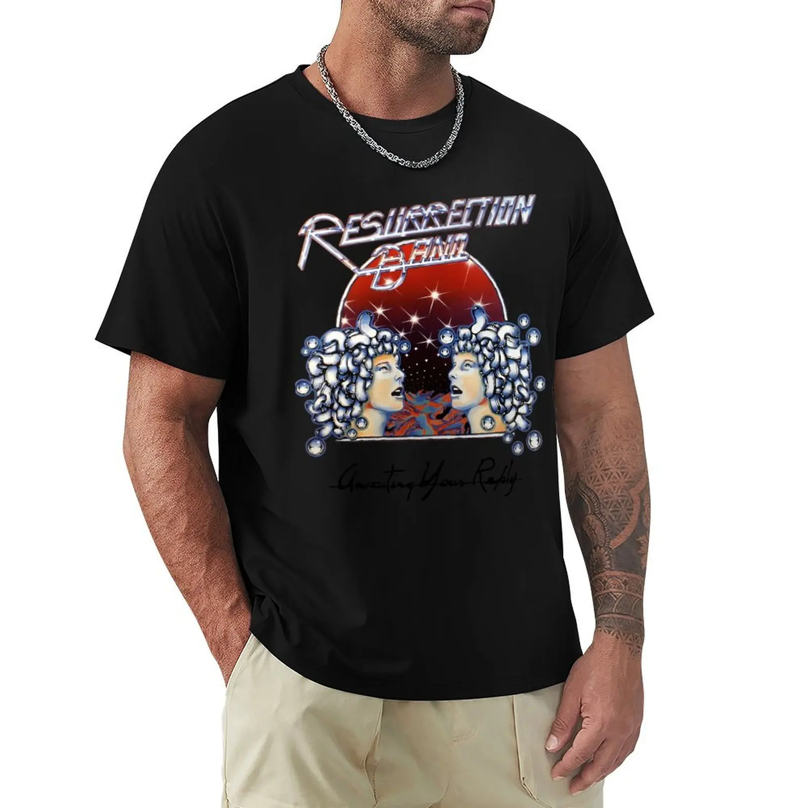 Фото Футболка Resurrection Band - Awaiting Your Reply, повседневная, короткий рукав, для любой погоды №1