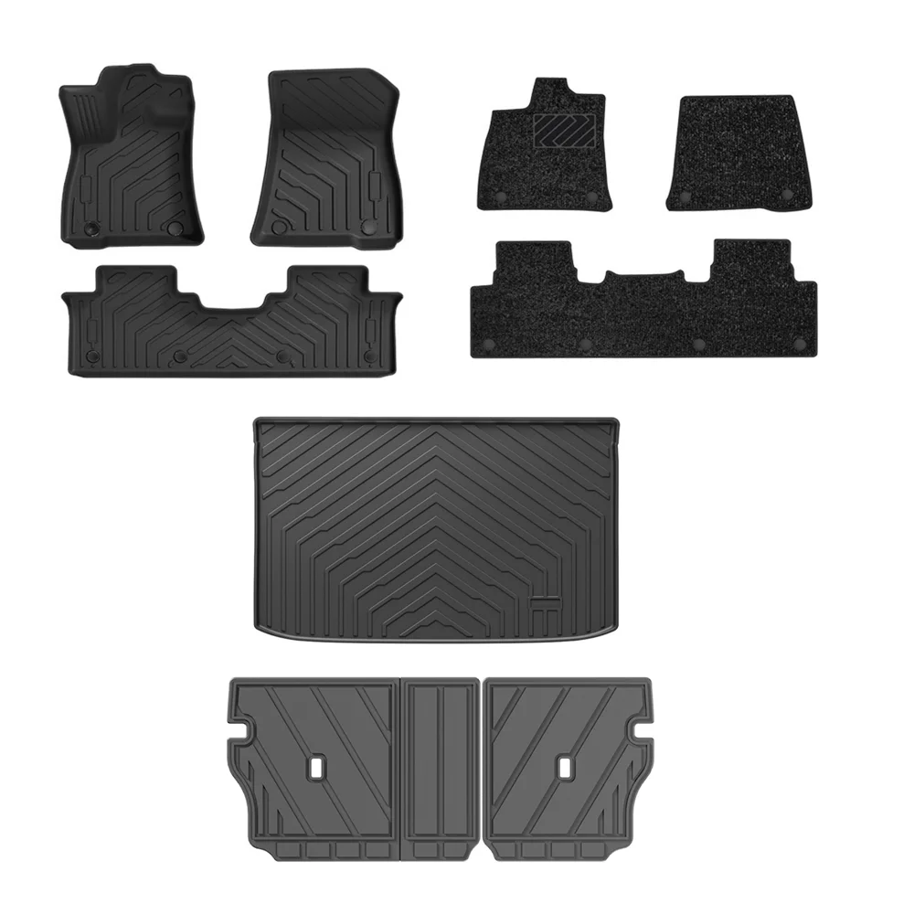 

LHD для BYD Formula Leopard 5 2025 2024 2023, коврики и вкладыши из ТПЭ, 3D водонепроницаемые автомобильные коврики для спинки двойного ковра