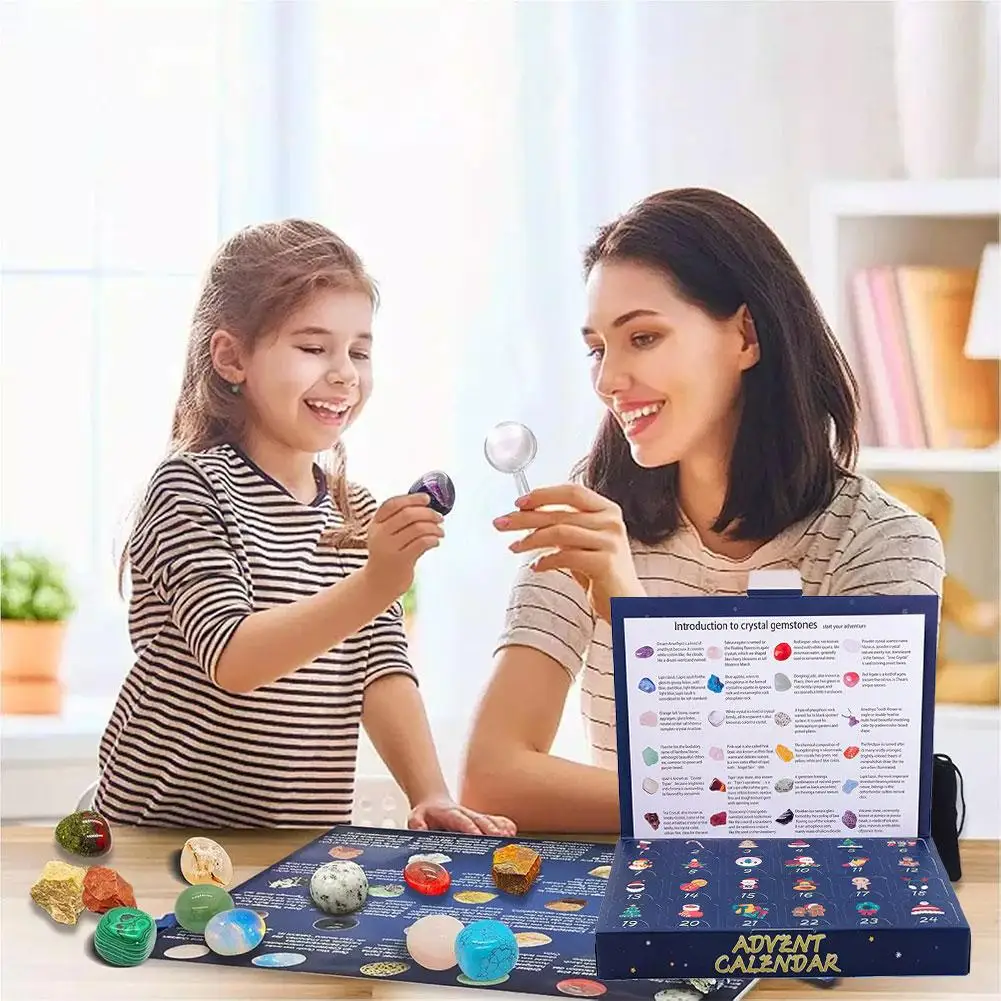 Рождественский календарь обратного отсчета день прибытия кристаллическая сетка