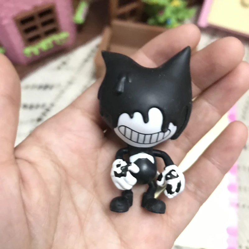 1 шт. кавайная Милая игра фигурка Бенди аниме зло 3D модель чернила черно-белая