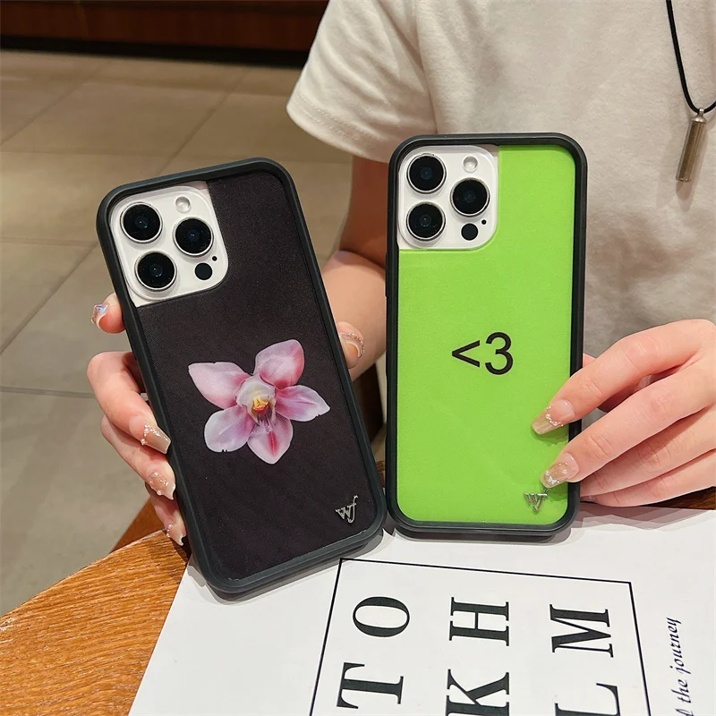 Фото Чехол для телефона Wildflower Orchid Lila Moss для iPhone 17, 16, 15, 14, 13, 12, Pro Max Plus wf, чехол для экстренной внутренней связи с драгоценными моментами №3
