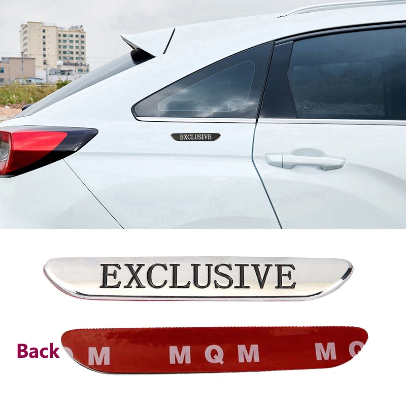 

EXCLUSIVE Logo Car Styling Fender Body Side Sticker Emblems for Range Rover Sport Hyundai Ford Geely Trax Highlander Accessories