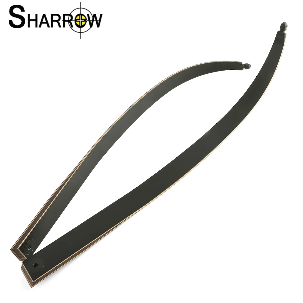 20-60lbs Bow Limbs 1pair Glass Fiber Interlayer Bamboo laminated Recurve Bow Limbs for Athletics Practice Hunting Accessory