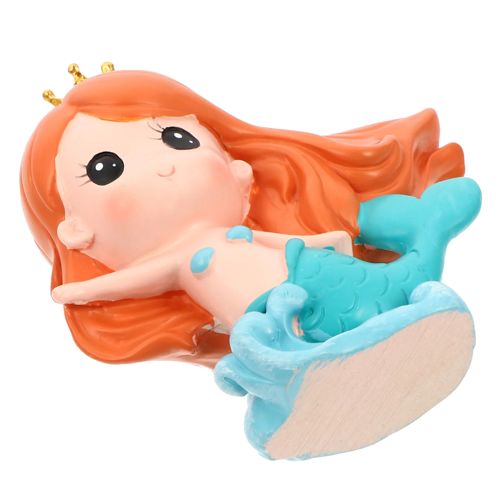

Dinner Table Decor Birthday Cake Mermaid Adornment Ornaments Resin Home Desktop Piñata
