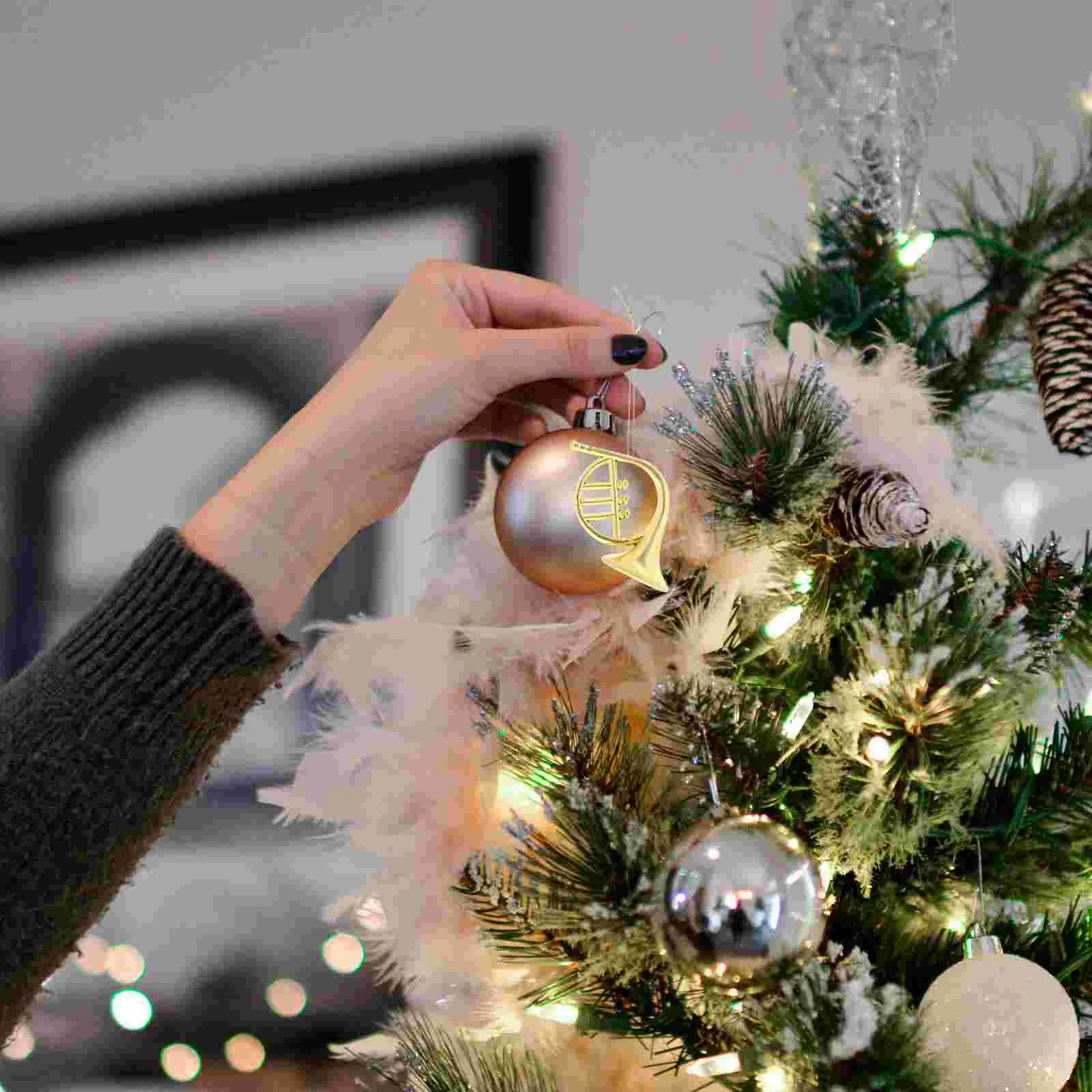 20 шт. фетровая мини-модель музыкального инструмента рождественские игрушки рог