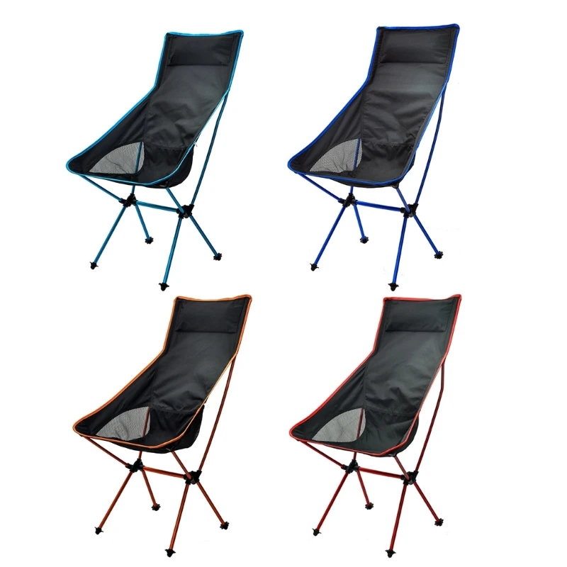 

Outdoor Fishing Chair Collapsible Padded Arm Chair Compact Camp Backrest Chair