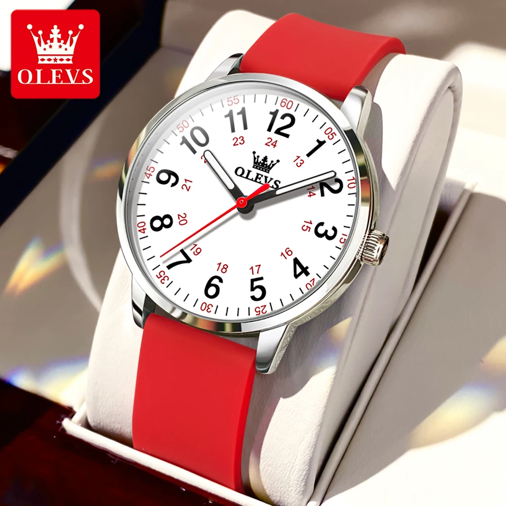 

OLEVS 9953 Super-thin High Quality Quartz Watch For Women Silicone Strap Waterproof Fashion Women Wristwatch Luminous
