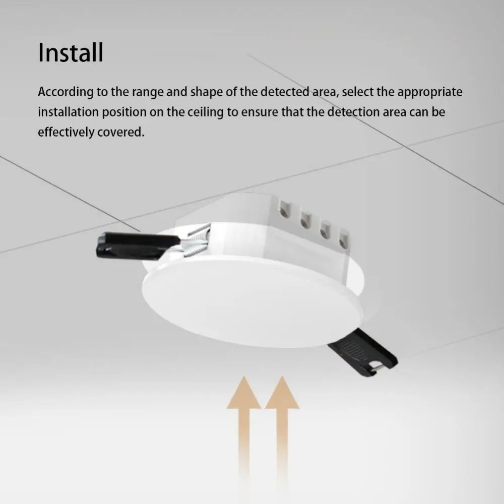 Умный потолочный датчик присутствия человека Tuya Smart ZigBee обнаружения движения