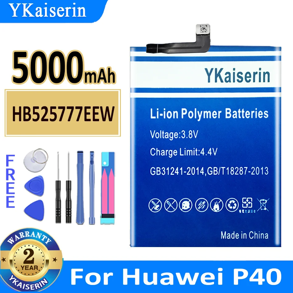 

YKaiserin Battery HB536378EEW For Huawei P40 Pro P40Pro ELS-NX9 ELS-N04 Bateria + Track Code Free Tools