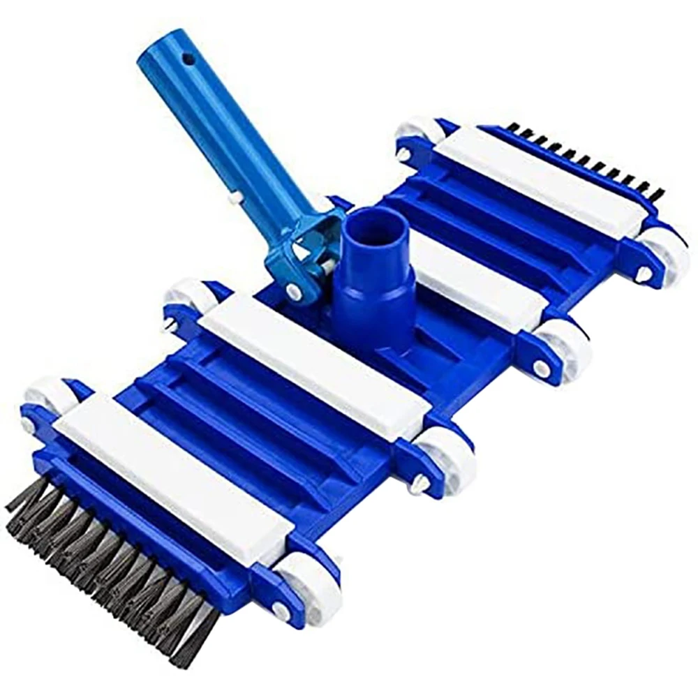 

Утяжеленная Гибкая вакуумная головка для бассейна, вакуумная головка для бассейна с боковыми щетками, отлично подходит для очистки мусора ...