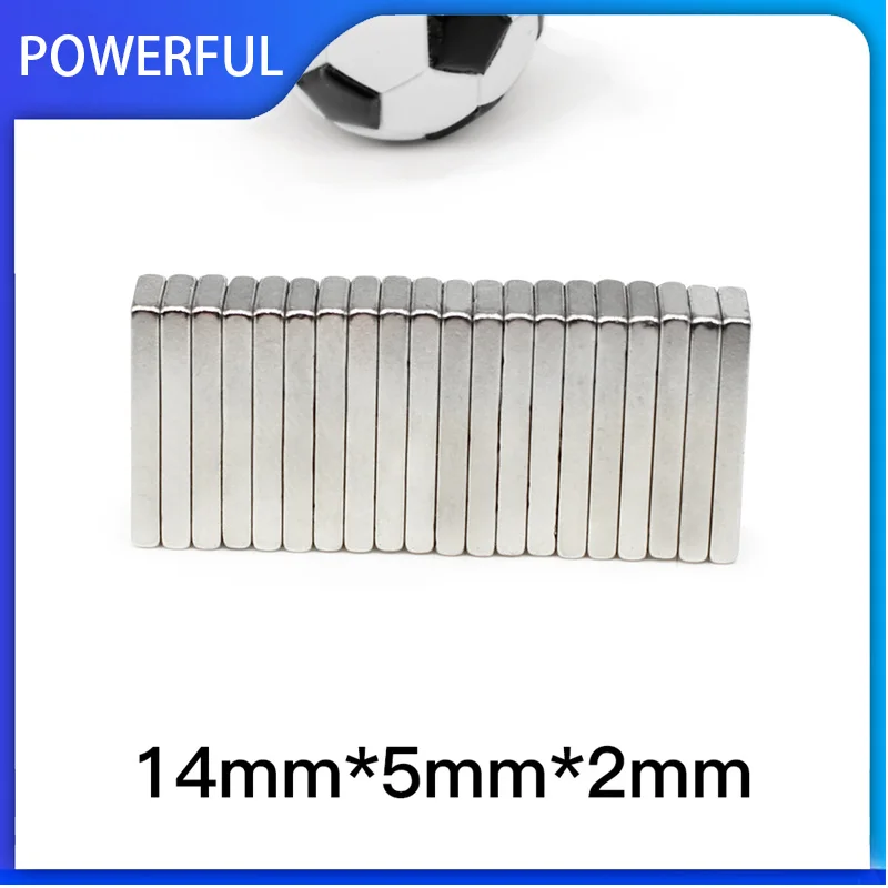 

10~300PCS 14x5x2mm Quadrate Powerful Magnetic Magnets 14mm x 5mm x 2mm Block Neodymium Magnets 14*5*2mm Permanent Magnet