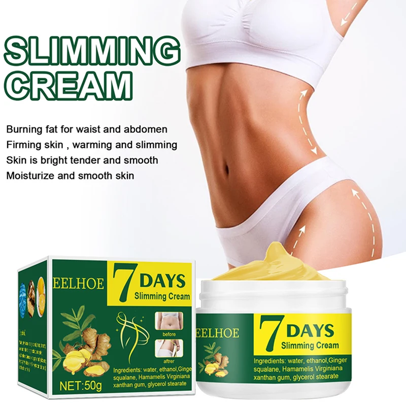 

7 DAYS Ginger Slimming Cream Weight Loss Remove Waist Leg Cellulite Fat Burning Shaping Cream Whitening Firming Lift Body Care