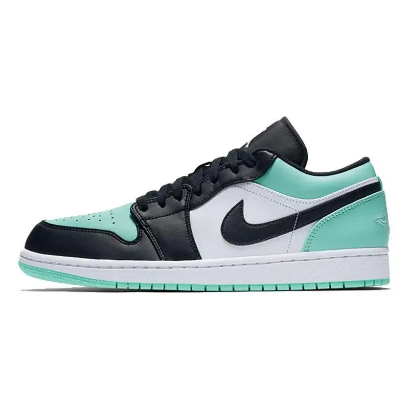 Nike Jordan 1 Low Emerald Toe Sneakers shoes 553558-117