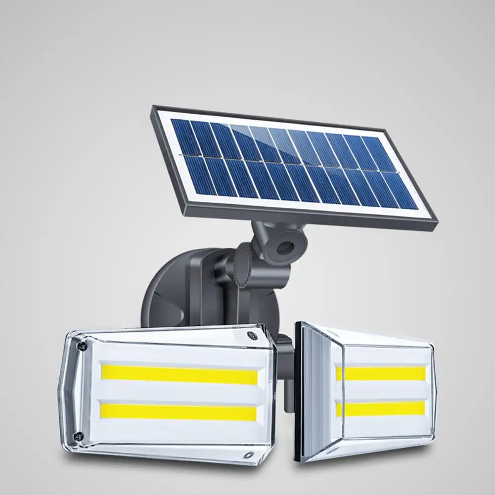 Outdoor Solar Lights 2 Head High Brightness Rotatable Waterproof Energy-saving Home Garden Motion Lights