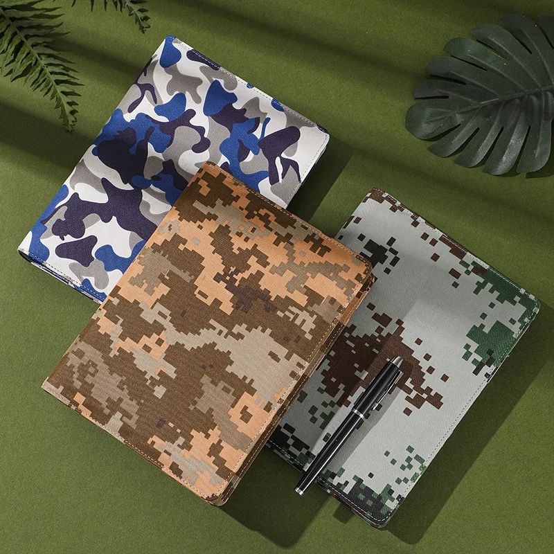 

Камуфляжный блокнот А5 на молнии, блокнот со свободными листами, блокнот