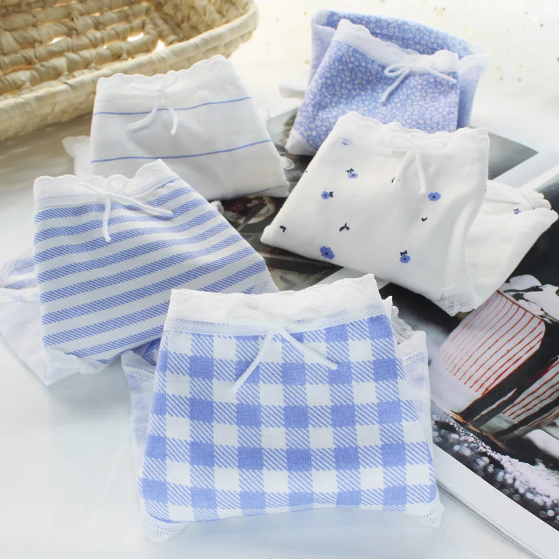 3 шт./компл. женские трусики хлопковые трусы милое и дышащее нижнее белье со