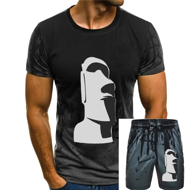 

Tiki Moai Easter Island Hawaiian Luau Hans Tgless Tee T-Shirt