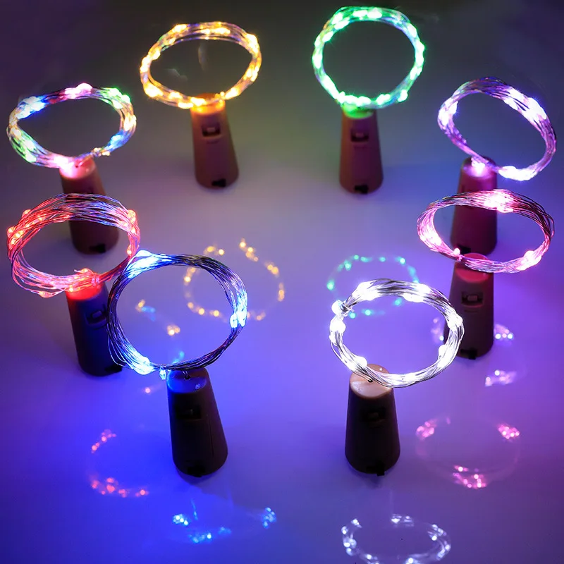

Wine Bottle Lights with Cork LED String Light Copper Wire Fairy Garland Lights Christmas Holiday Party Wedding Decoration 10PCS