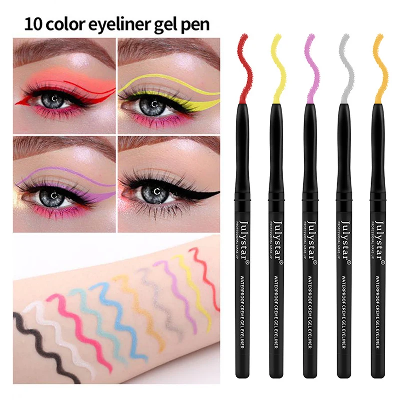 

1pcs Multi-colored Eyeliner Matte Waterproof Professional Eye Liner Lasting Not Blooming Eyeliner Pencil Cosmetics For Women