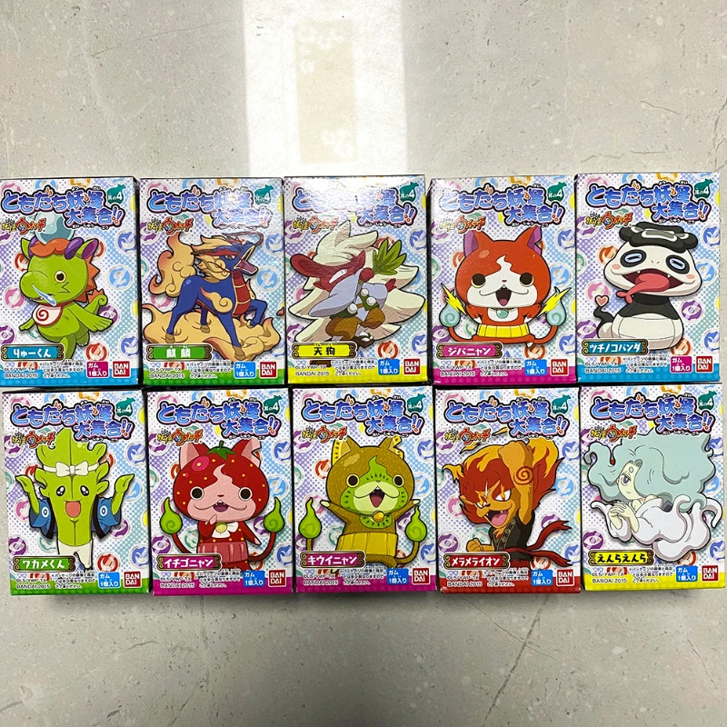 

Yo-kai Watch Finger Doll Key Chain Jibanyan Koma San Koma Jiro Action Figure Model Anime Image Ornament Gift