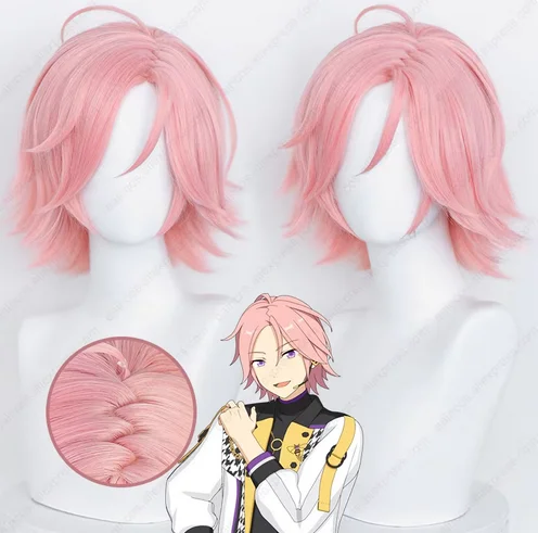 Парик для косплея Crazy B Kohaku Oukawa термостойкий синтетический розовые короткие