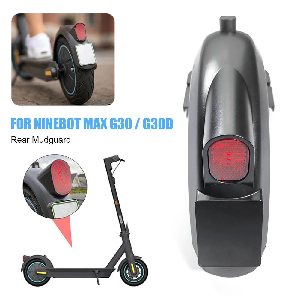 

Electric Scooter Rear Mudguard Brake Taillight Kit for NINEBOT/Segway MAX G30/G30D Electric Scooter Tire Splashproof Back Guard
