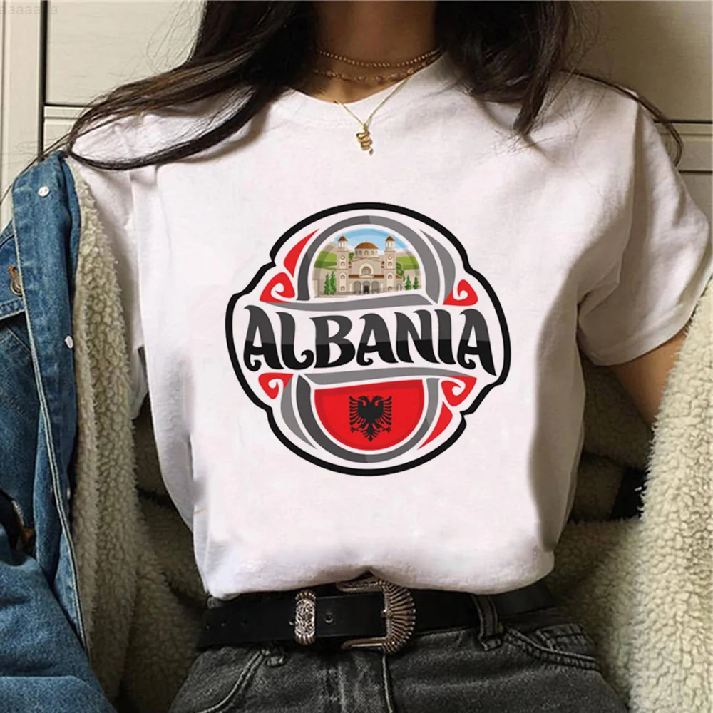 

Футболка с Албанией, женская уличная футболка, женская одежда