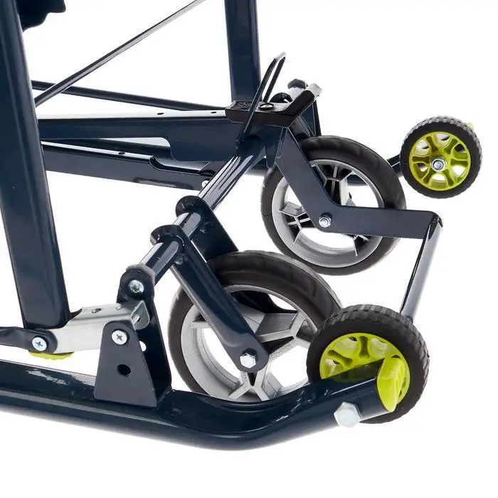 Санки коляска &quotНика Детям НД 7-6&quot рисунок с жирафом цвет лимонный механизм