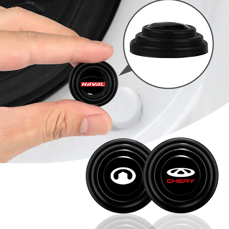 

4PCS Car Door Anti-collision Silicone Pads Anti-shock Closing Stickers For Seat Leon 5f Mk3 Lbiza 6j 6l Mk2 Mk3 Ateca 5F 6J MK1
