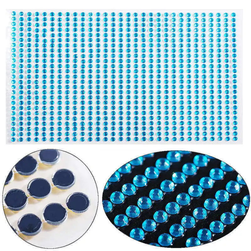 

3 мм/4 мм/5 мм/6 мм, несколько размеров, акриловые самоклеящиеся стразы для рукоделия/ПК, художественные наклейки, наклейки для скрапбукинга