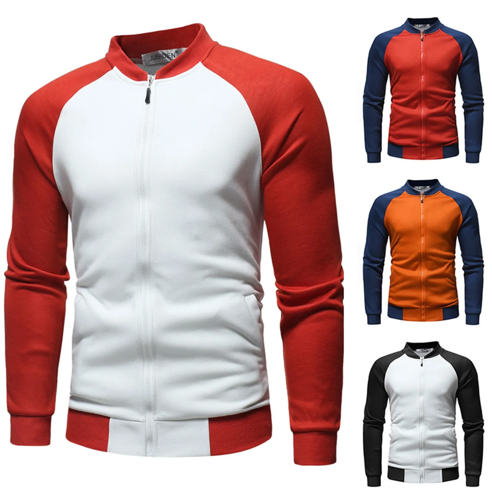 Мужская куртка свитшот приталенный силуэт Осень-зима для отдыха спорта Женская