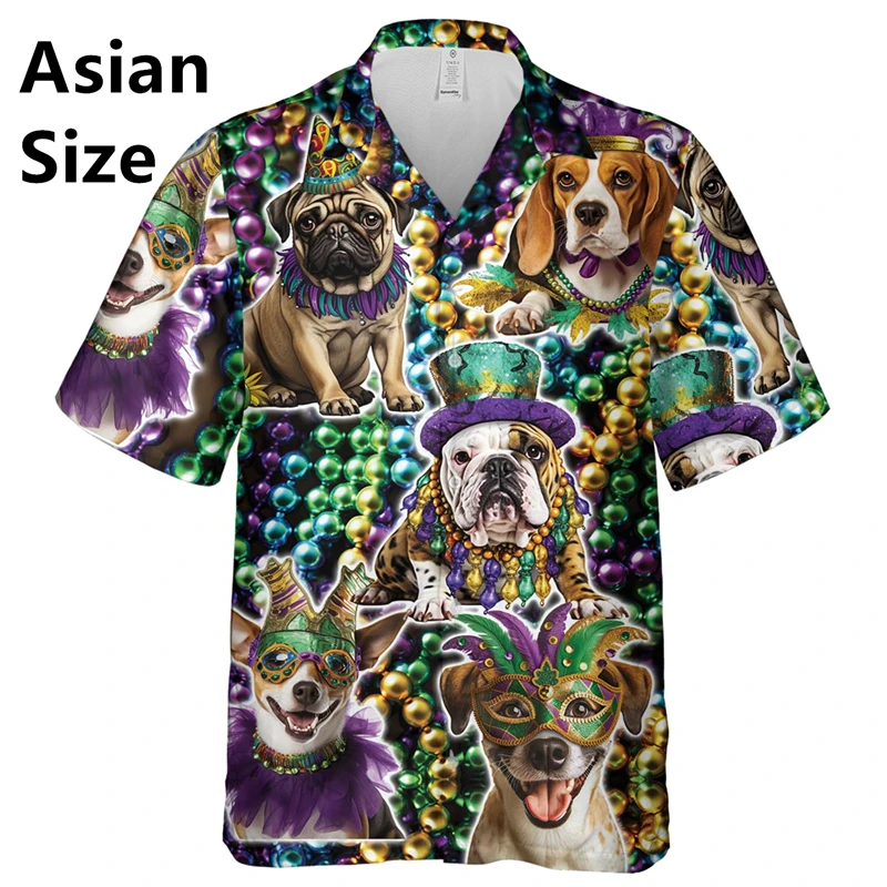 Мужская маска Mardi Gras с короткими рукавами художественный повседневный удобный