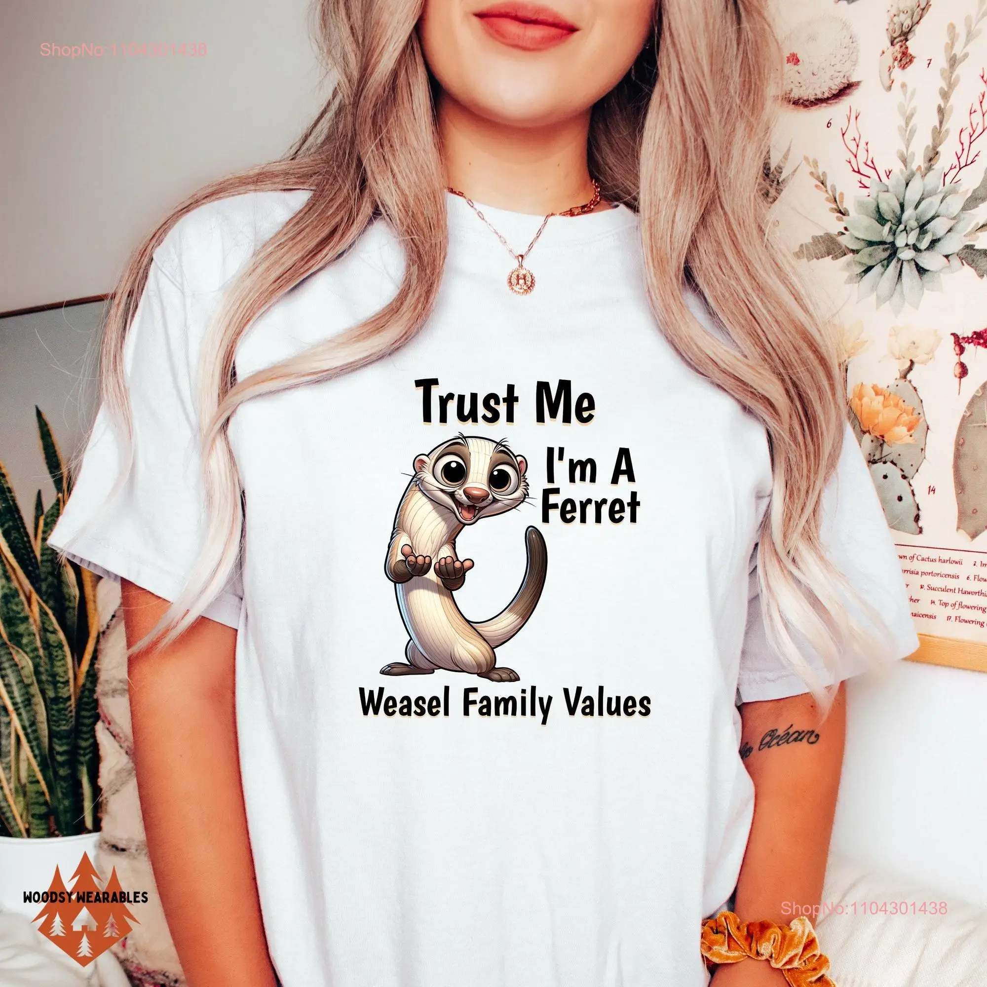 Футболка с изображением тхора мультяшная ласка дизайн животный юмор комфортные