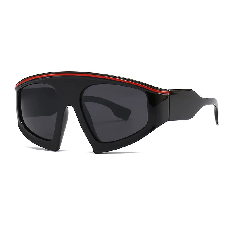 

Солнцезащитные очки для мужчин и женщин, цельные очки в стиле хип-хоп, 2000