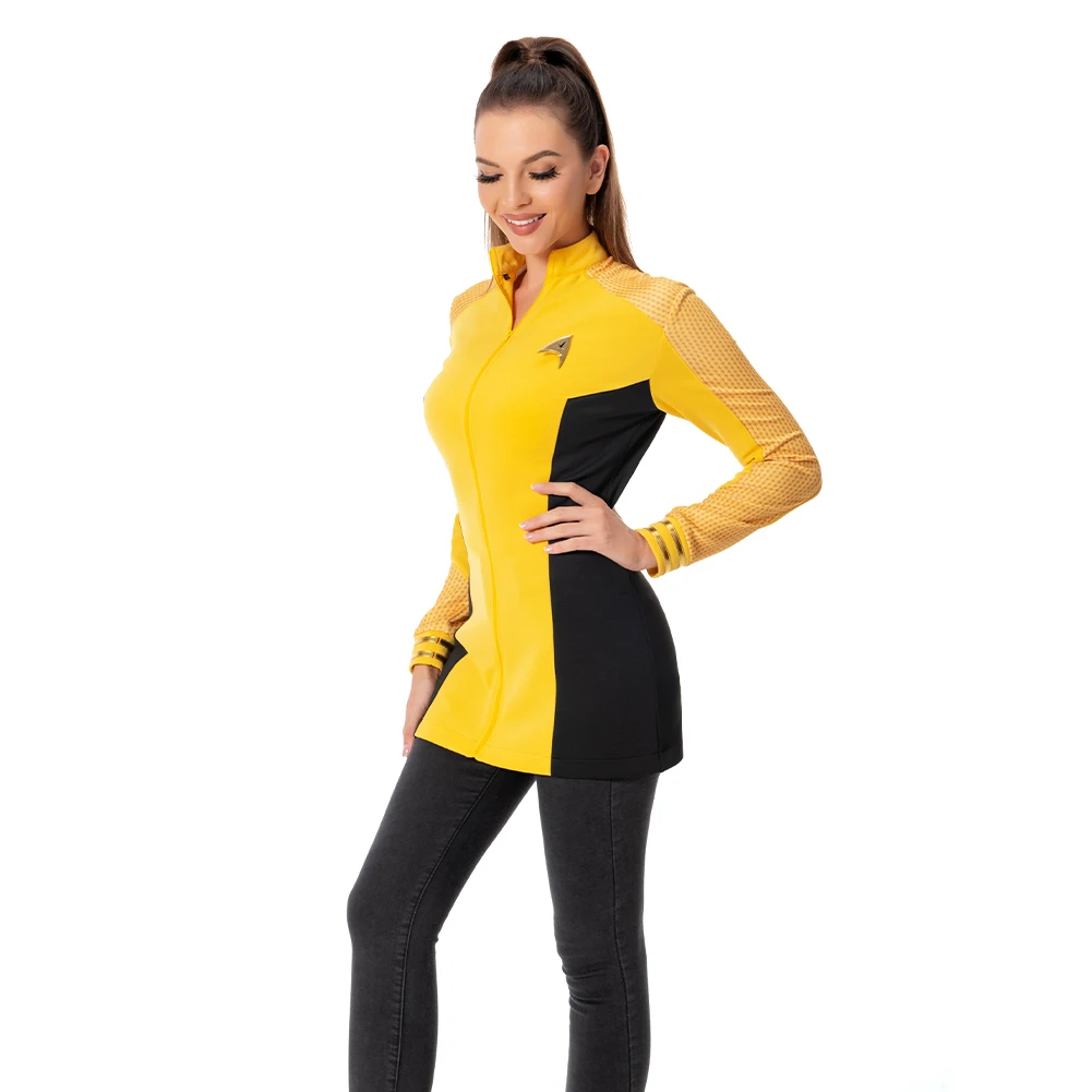 Женский костюм с длинным рукавом Star Cosplay Trek на Хэллоуин | Костюмы для косплея и