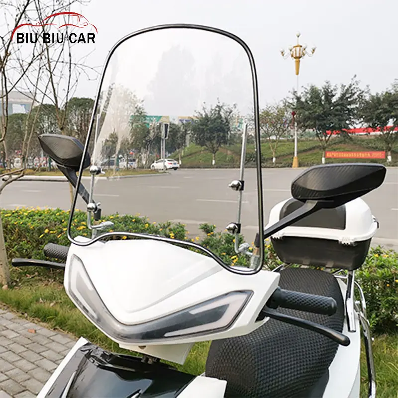 Windshield Hd Transparent Battery Car Flashing Tricycle Windshield Adjustable Universal