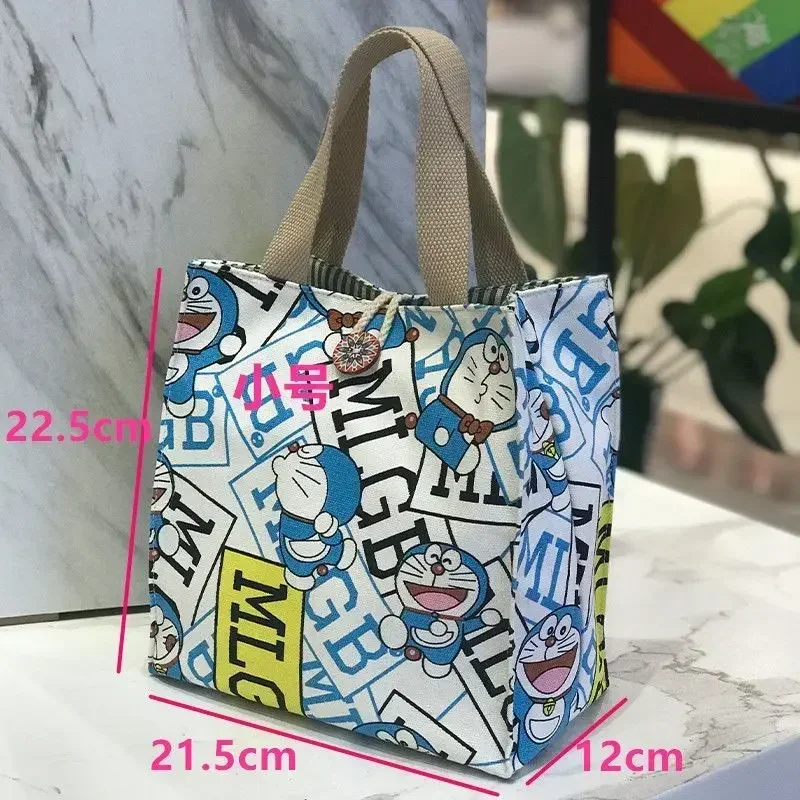 Фото Сумка-бокс для обеда Snoopy, сумка с рисунком милой мамы, холщовая сумка для работы, студенческая сумка для еды, сумка №5