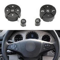 1 pair steering wheel switch control button switch trim cover for mercedes benz w204 w212 x204 w207 interior accessories
