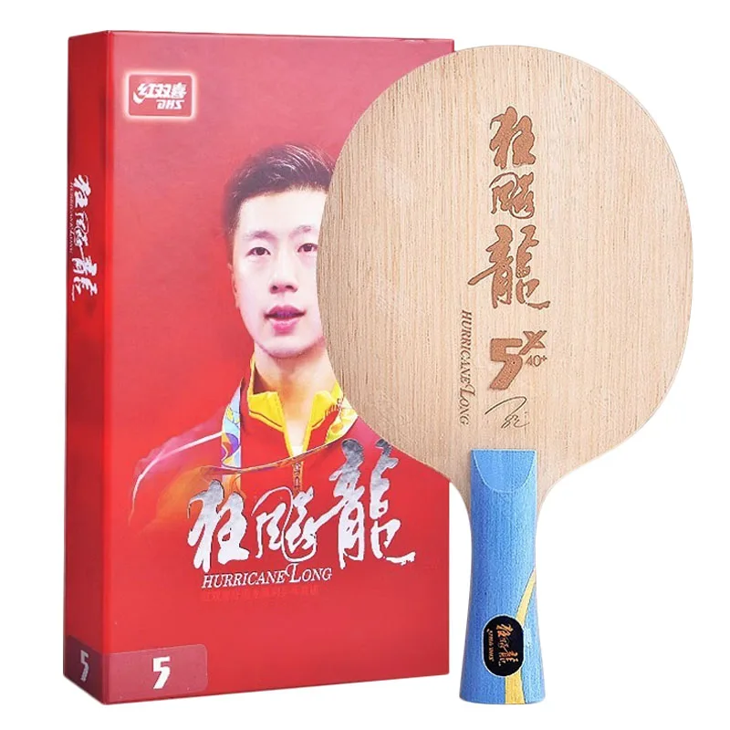 DHS Hurricane Long 5 X 5X Table Tennis Blade 5 Wood & 2 AC Professional Offensive Ping Pong Blade OFF++