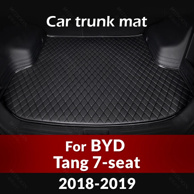 

Коврик для багажника автомобиля для BYD 7-Seat Tang 2018 2019, пользовательские автомобильные аксессуары, украшение интерьера автомобиля