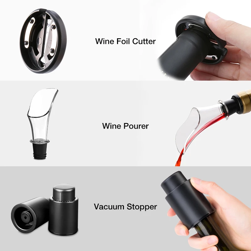 automatic bottle opener for red wine foil cutter electric red wine openers bottle opener jar opener kitchen accessories gadgets free global shipping