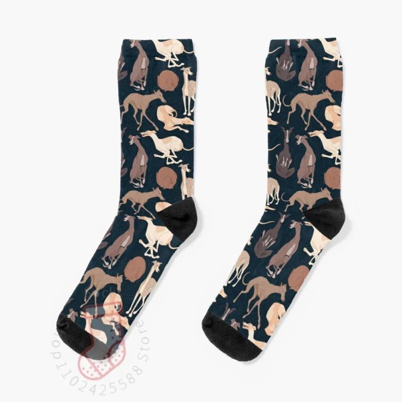 Whippet Good - kSocks Women'S Compression Socks Black Socks