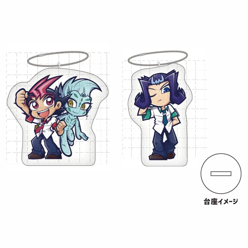 Аниме YuGiOh Yu-Gi-Oh! ZEXAL акриловая подставка мини фигурка кукла Tsukumo Yuma Kamishiro Ryoga брелок подвеска для подарка