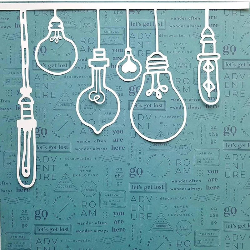 

Light Bulb Frame 2022 New Arrival Metal Cutting Dies Decorative Scrapbooking Album Knife Blade Punch Embossing Art