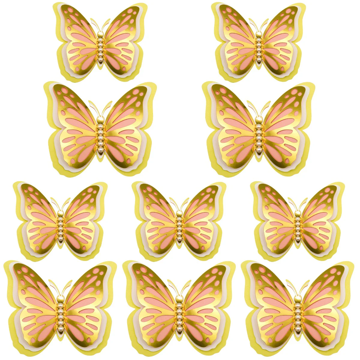 

10 Pcs Butterflies Decoration 3d Wall Decorative Wall Decals Butterflies Wall 3d Butterflies Wall Decals