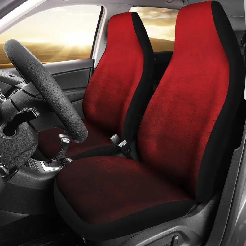 

Red Ombre Car Seat Covers Set Watercolor Design Universal Fit For Bucket Seats In Cars and SUVs Car Accessories Seat Protectors