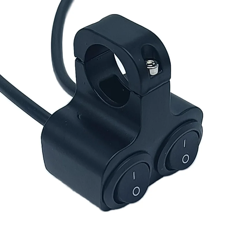 

Мотоциклетные выключатели ВКЛ./ВЫКЛ., переключатель для квадроцикла, скутера, 22 мм, управление на руле для фары дальнего и ближнего света, противотуманный, стандартный винтовой кронштейн